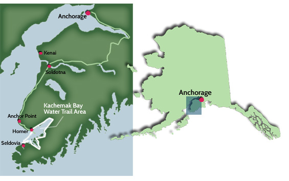 Locator map for Kachemak Bay